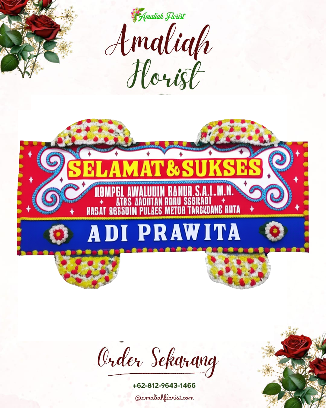 Papan Bunga Ucapan Selamat Cihampelas