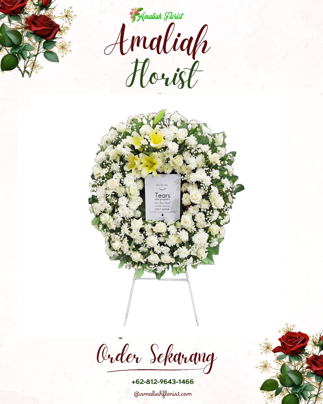 Krans Bunga Duka Cihampelas